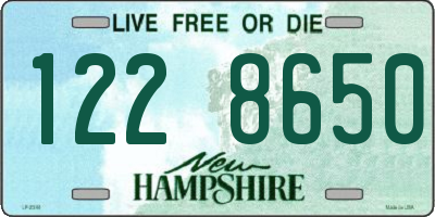 NH license plate 1228650