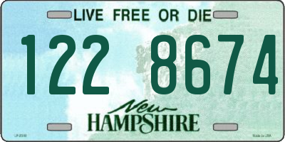 NH license plate 1228674