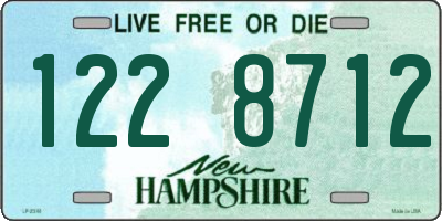 NH license plate 1228712