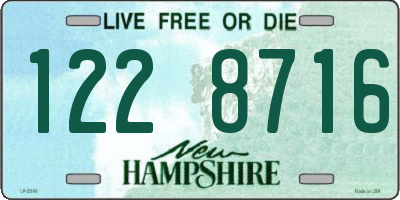 NH license plate 1228716