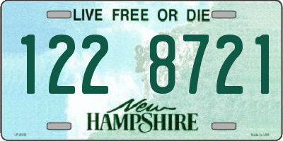 NH license plate 1228721
