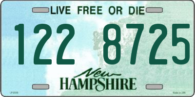 NH license plate 1228725
