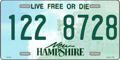 NH license plate 1228728