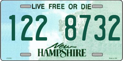 NH license plate 1228732