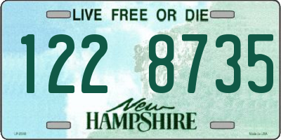 NH license plate 1228735