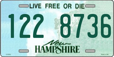 NH license plate 1228736
