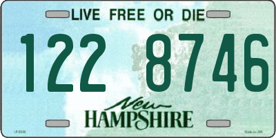 NH license plate 1228746
