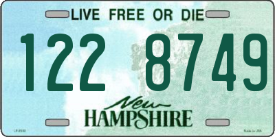 NH license plate 1228749