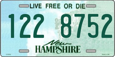 NH license plate 1228752