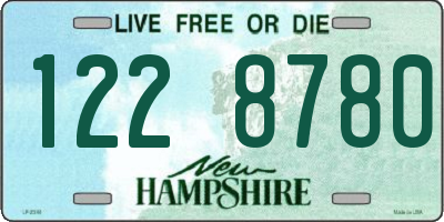 NH license plate 1228780