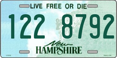 NH license plate 1228792