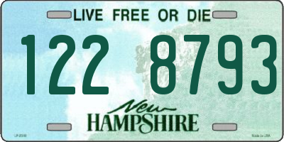 NH license plate 1228793