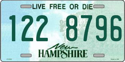 NH license plate 1228796
