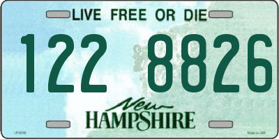 NH license plate 1228826