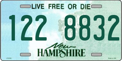 NH license plate 1228832