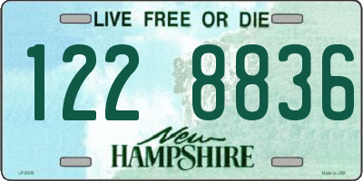 NH license plate 1228836
