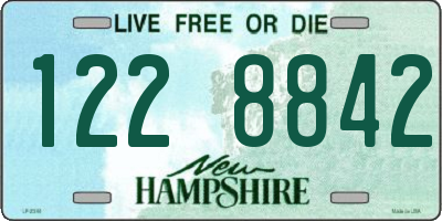 NH license plate 1228842