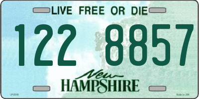 NH license plate 1228857