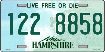 NH license plate 1228858
