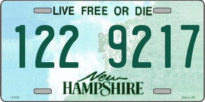 NH license plate 1229217