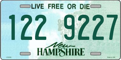 NH license plate 1229227