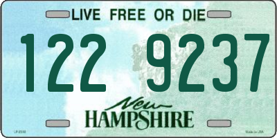 NH license plate 1229237