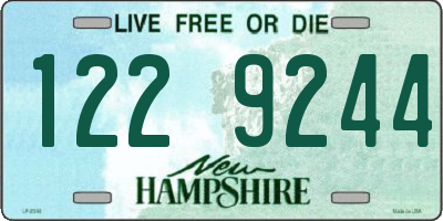 NH license plate 1229244