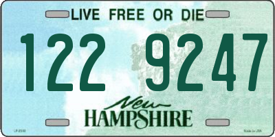 NH license plate 1229247