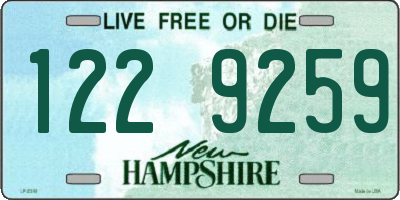 NH license plate 1229259