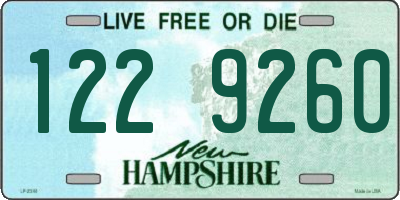 NH license plate 1229260