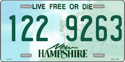 NH license plate 1229263
