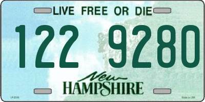 NH license plate 1229280