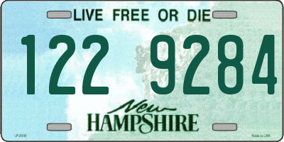 NH license plate 1229284