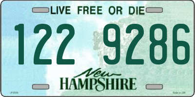 NH license plate 1229286