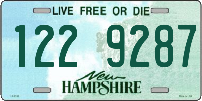 NH license plate 1229287