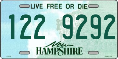 NH license plate 1229292