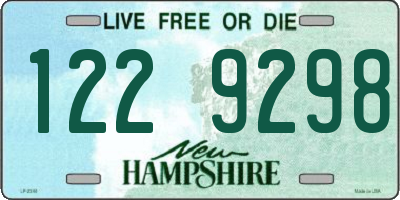NH license plate 1229298