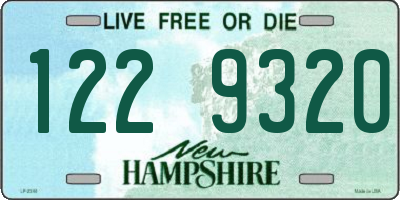 NH license plate 1229320
