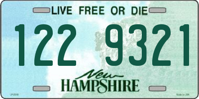NH license plate 1229321