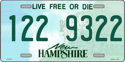 NH license plate 1229322