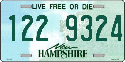 NH license plate 1229324