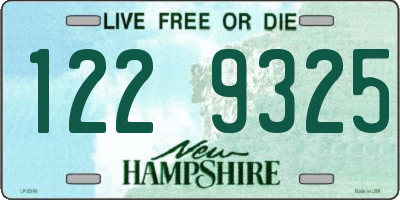 NH license plate 1229325