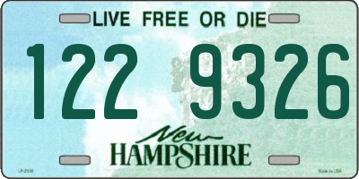 NH license plate 1229326