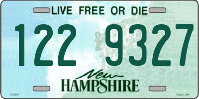 NH license plate 1229327