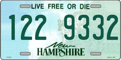 NH license plate 1229332