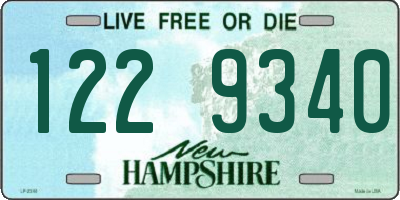 NH license plate 1229340