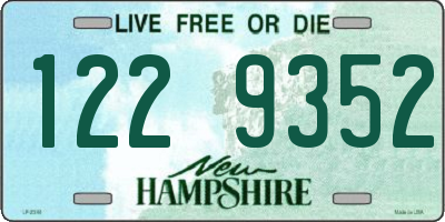 NH license plate 1229352