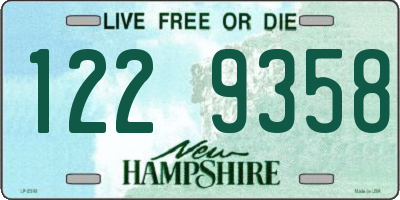 NH license plate 1229358