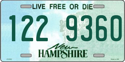 NH license plate 1229360