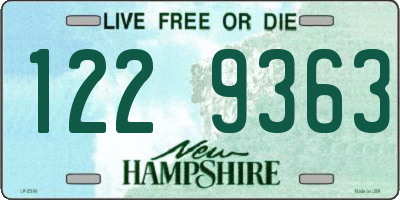 NH license plate 1229363